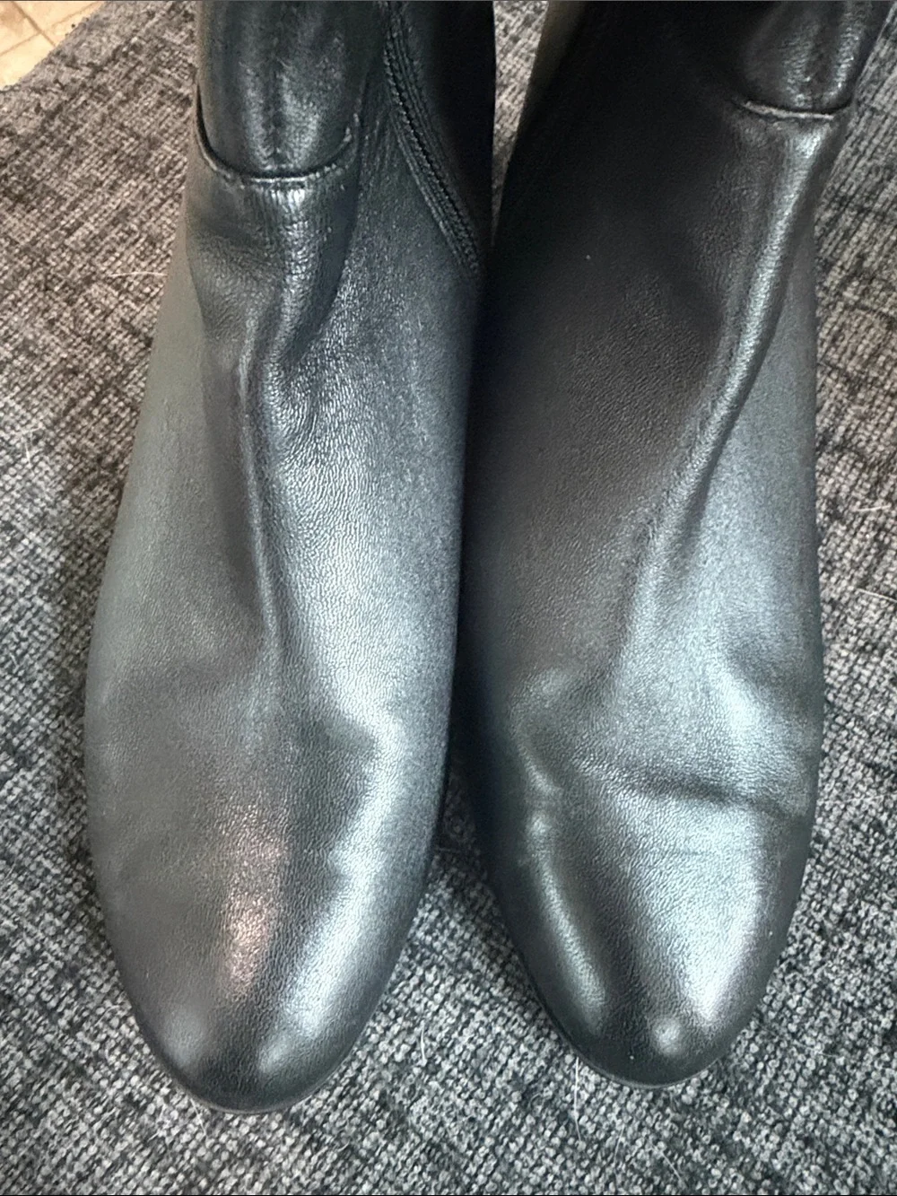 Michael Kors Black Bromley Over-the-Knee Stretch Leather Boots 7M